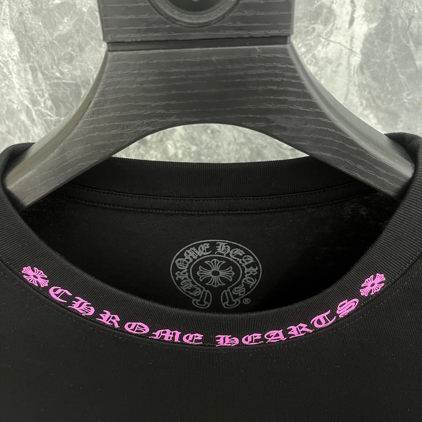 Chr*me heart long sleeve Pink/Black