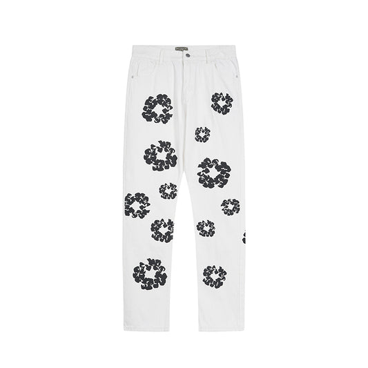 Denim Tear Pants Jeans White