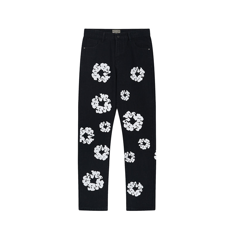Denim Tear Pants Jeans Black