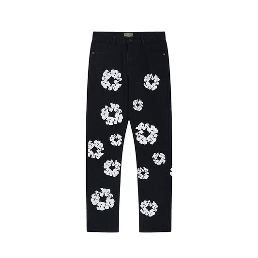 Denim Tear Pants Jeans Black