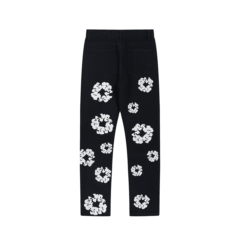 Denim Tear Pants Jeans Black