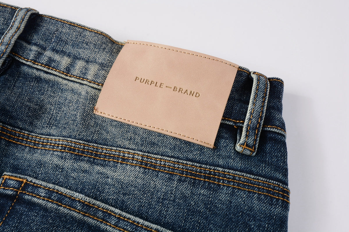 Purple jeans Dark Blue Faded
