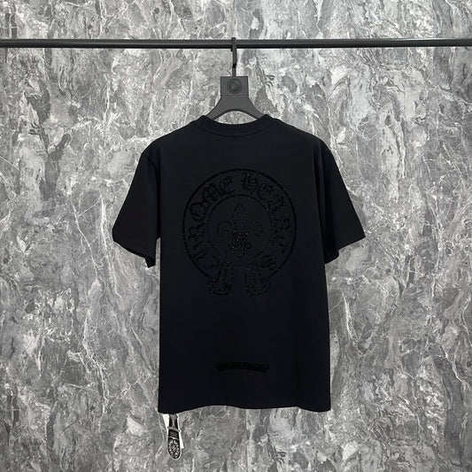 Chr*me heart shirt Rhinestone