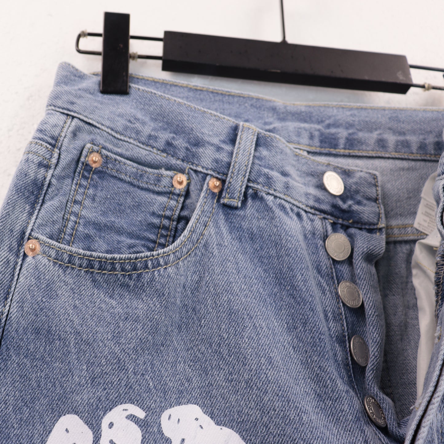 Denim Tear Pants Jeans Blue