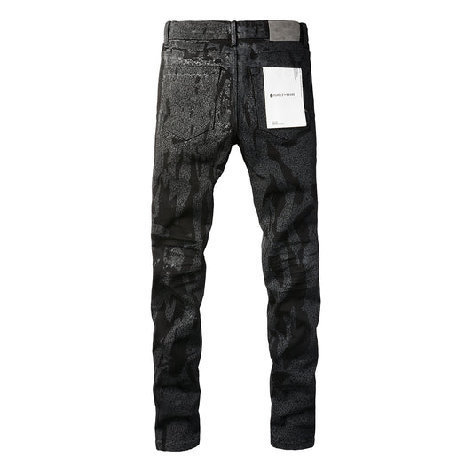 Purple jeans Black on Black