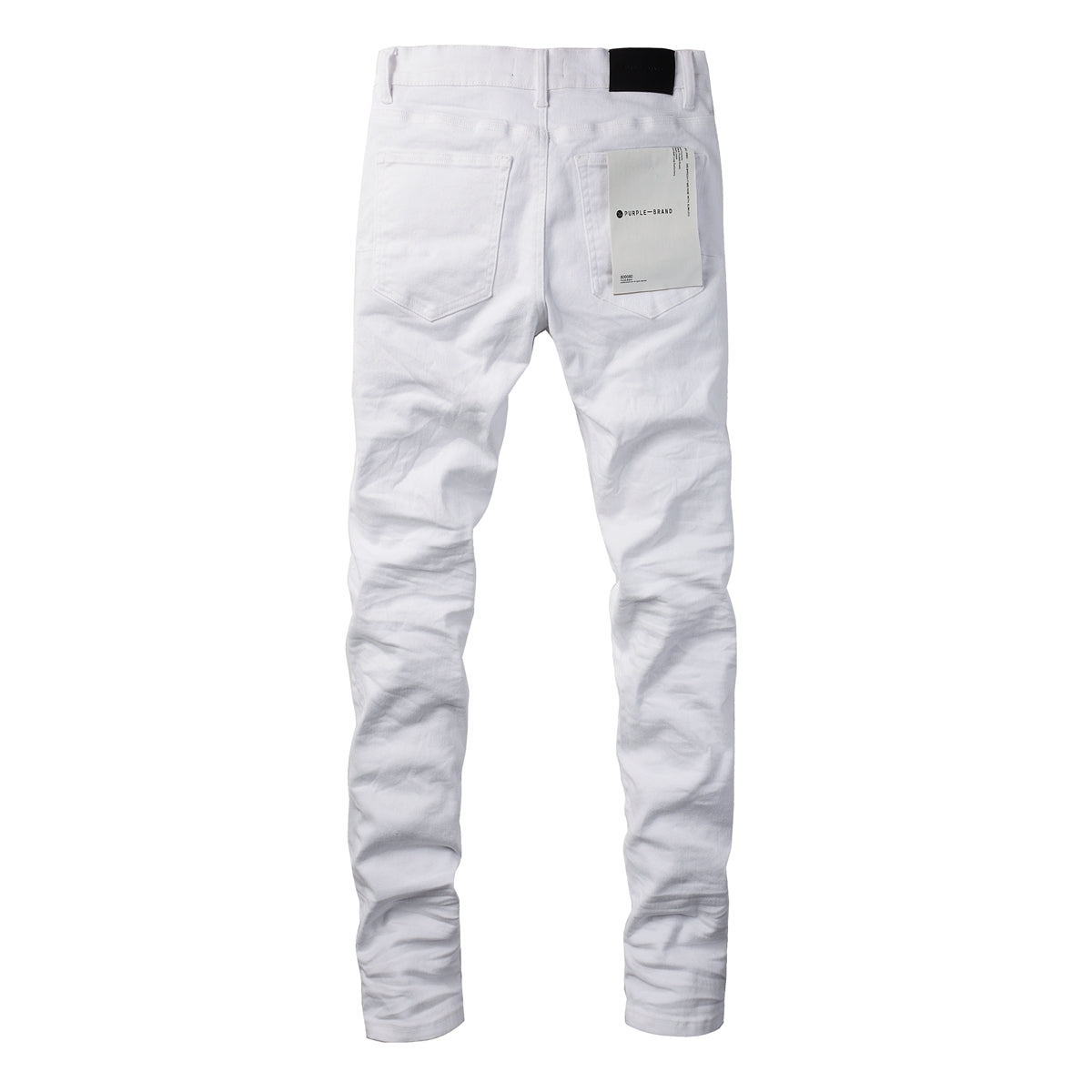 Purple jeans White