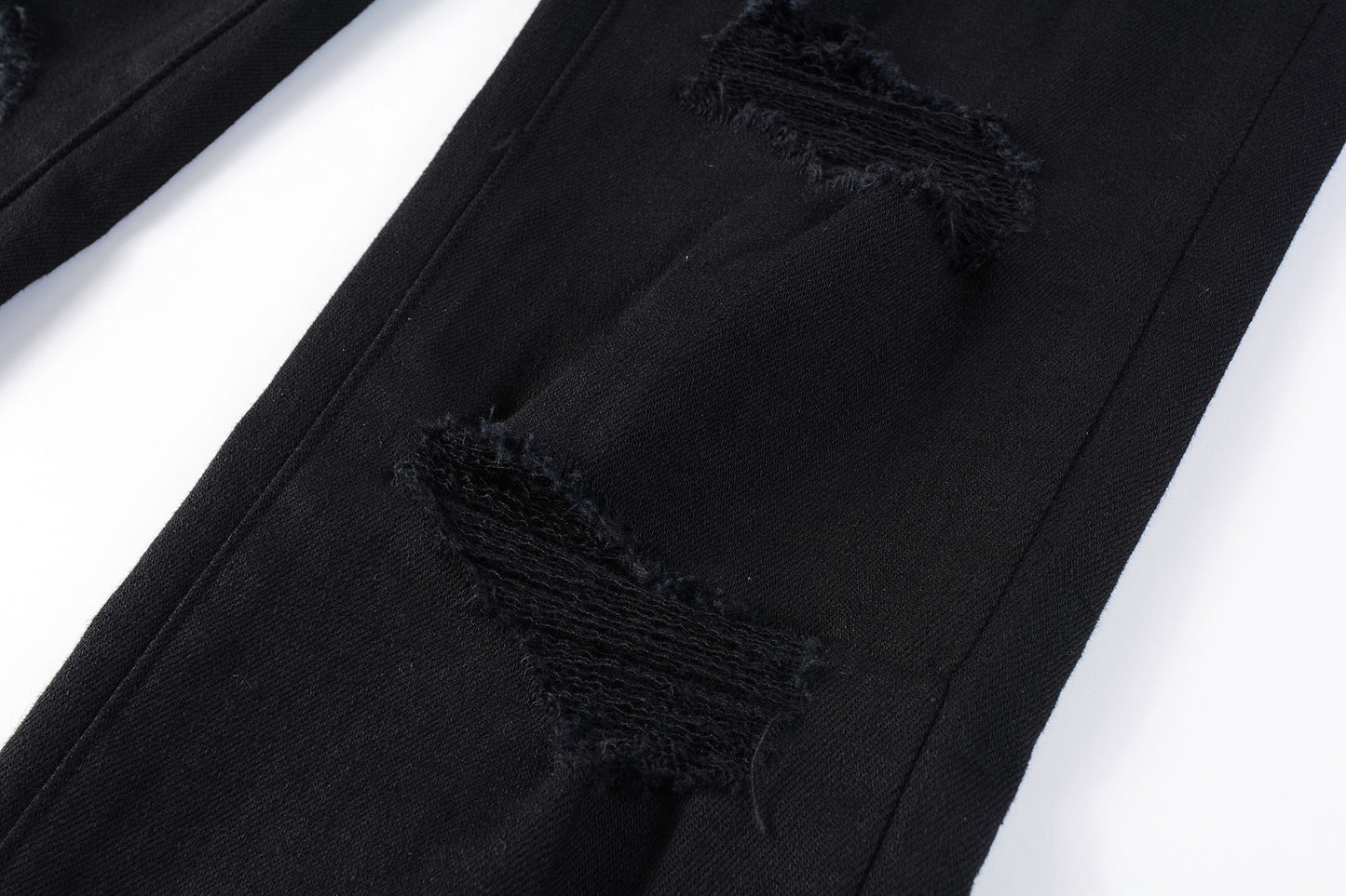 Purple jeans Black Ripped