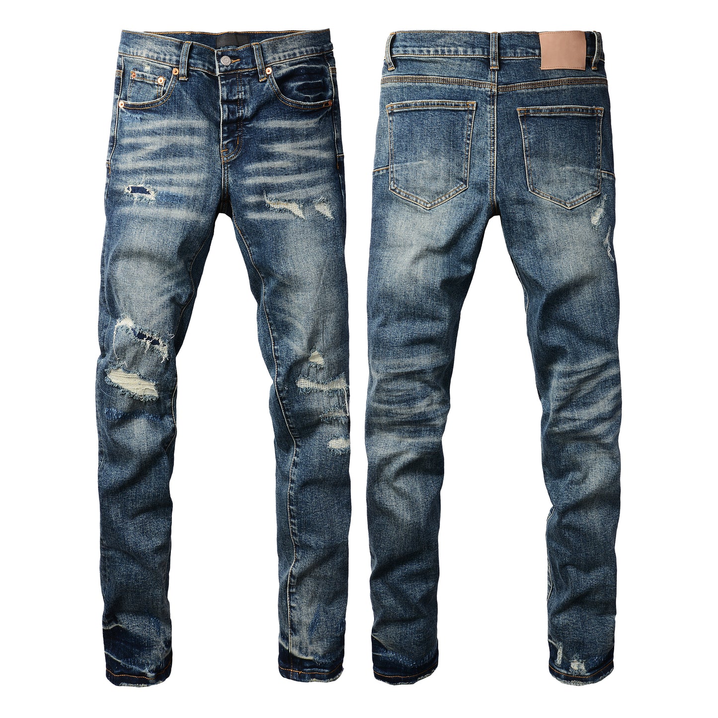 Purple jeans Dark Blue