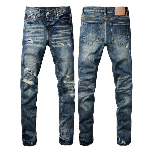 Purple jeans Dark Blue