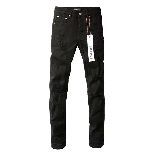 Purple jeans Black Ripped