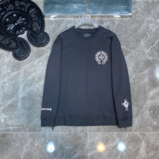 Chr*me heart long sleeve shirt grey/white