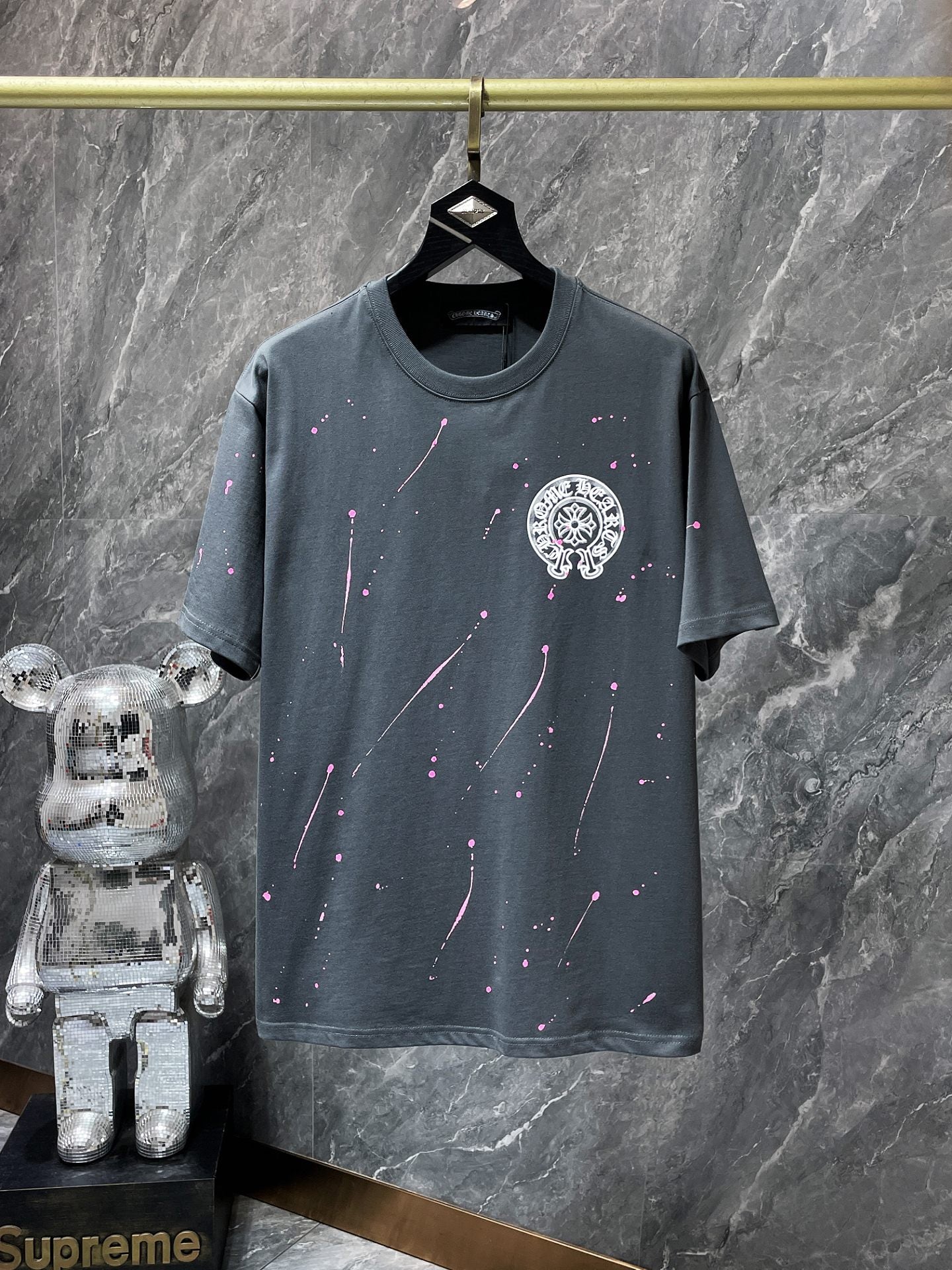Chr*me heart shirt splatter