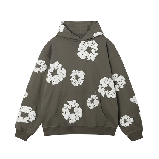 Denim Tear hoodie Grey/White