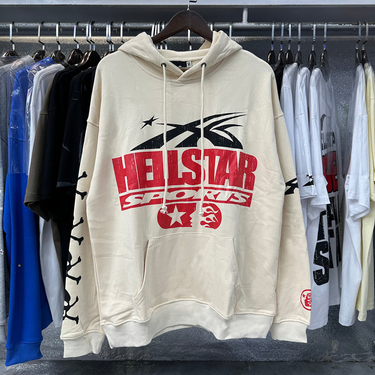 Hellstar Hoodie White/Cream