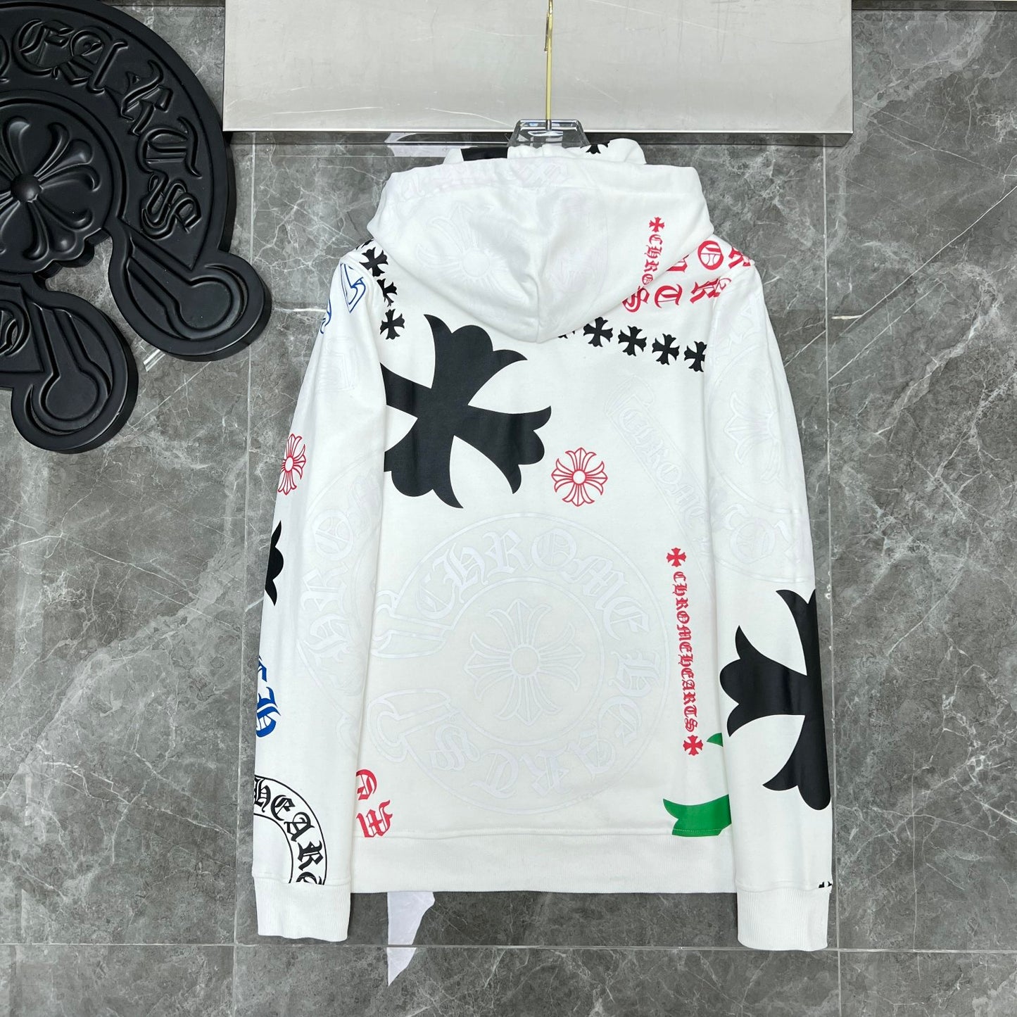 Chr*me Heart Hoodie cross