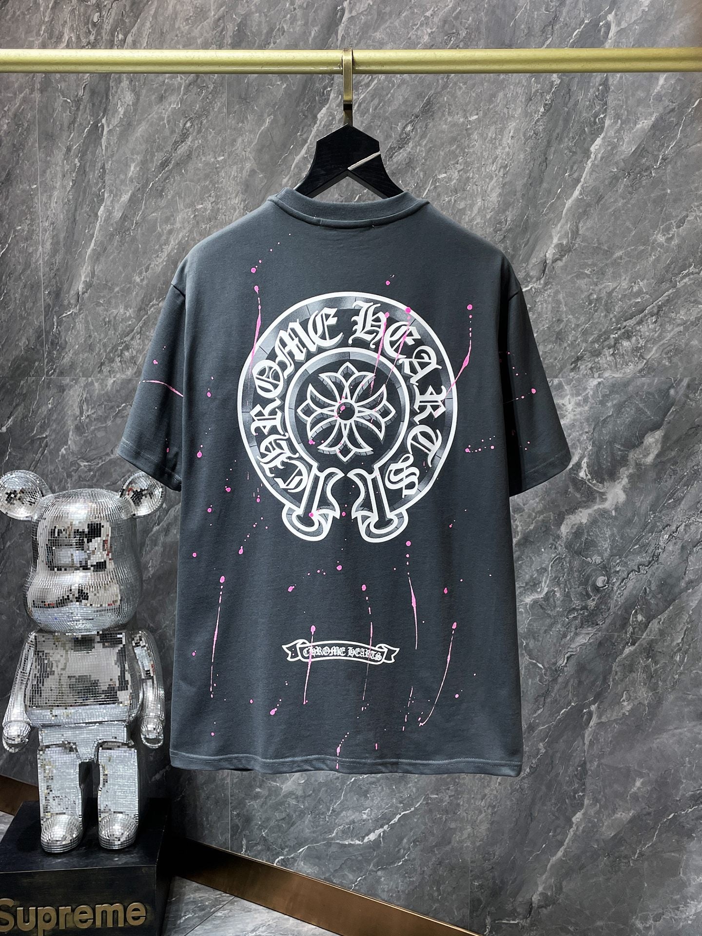 Chr*me heart shirt splatter