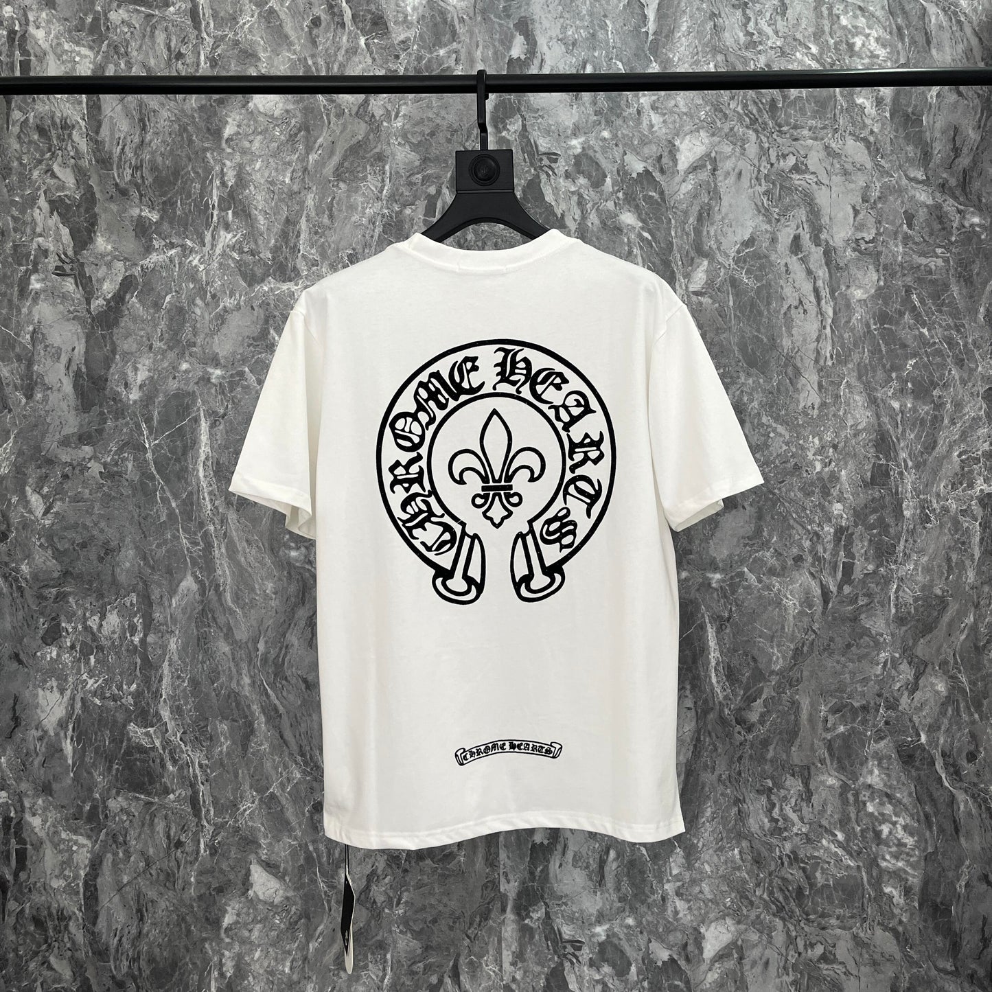 Chr*me heart shirt Rhinestone
