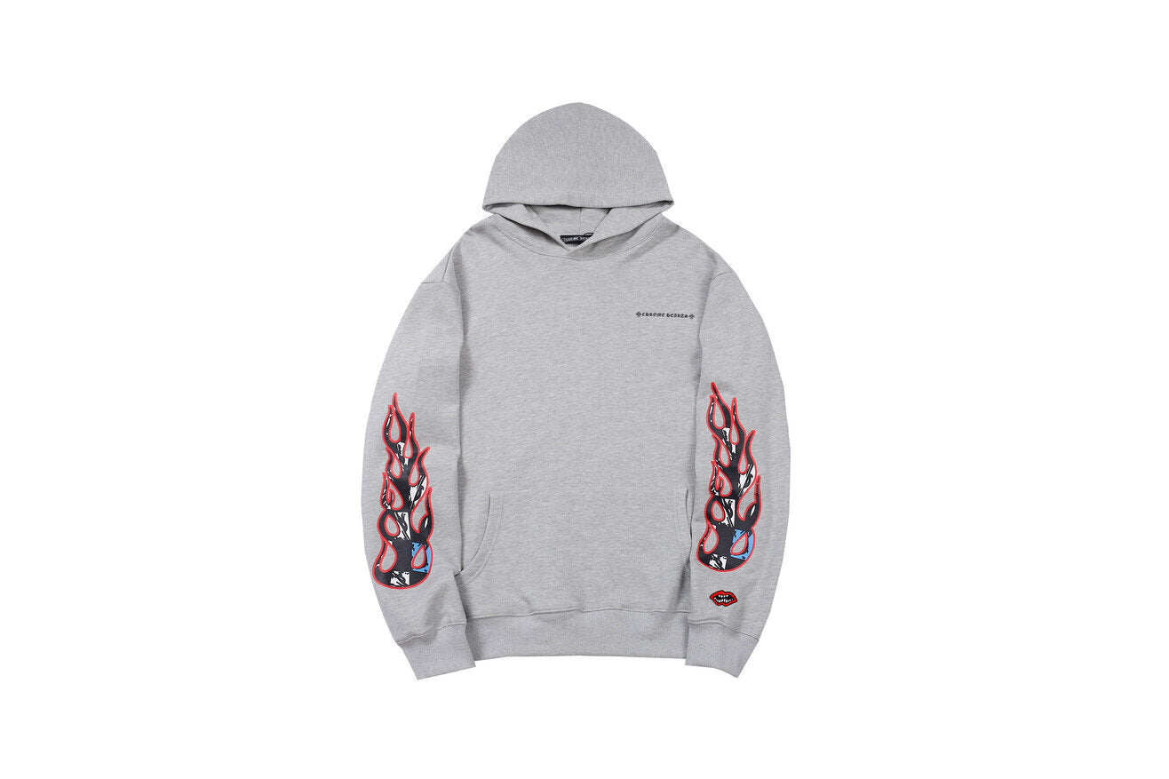 Chr*me Heart Hoodie Flame